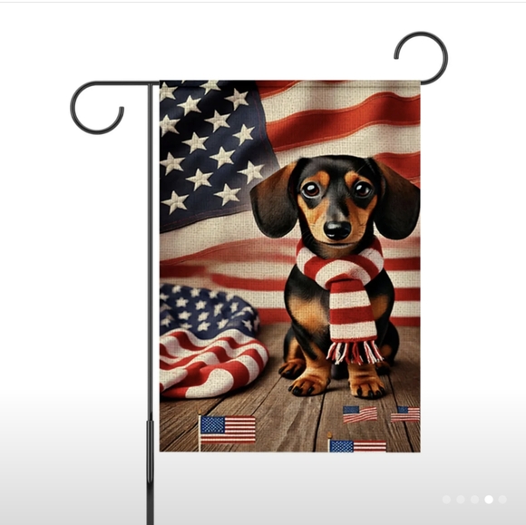 Pick 2/$12 - Patriotic Dachshund Garden Flag - Picture 3 of 4